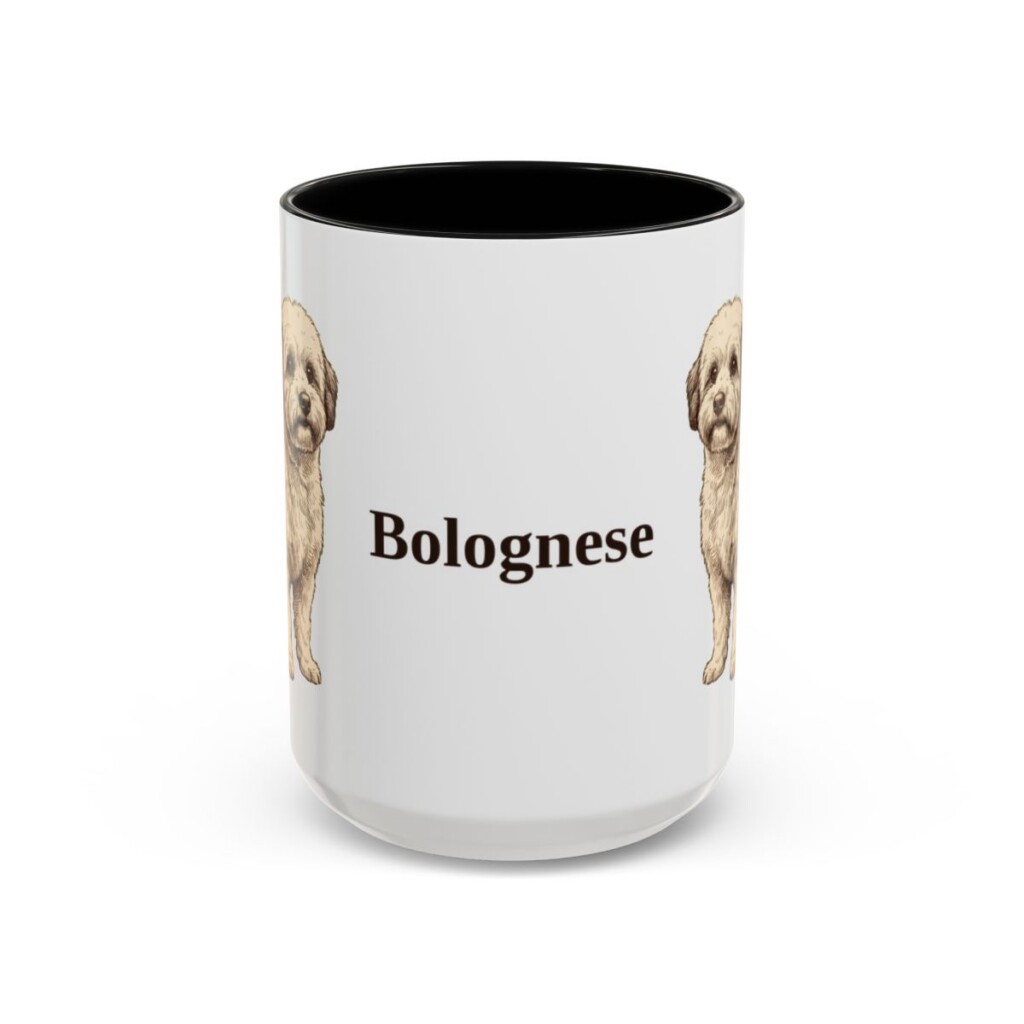 15oz Bolognese Mug, Black, front view