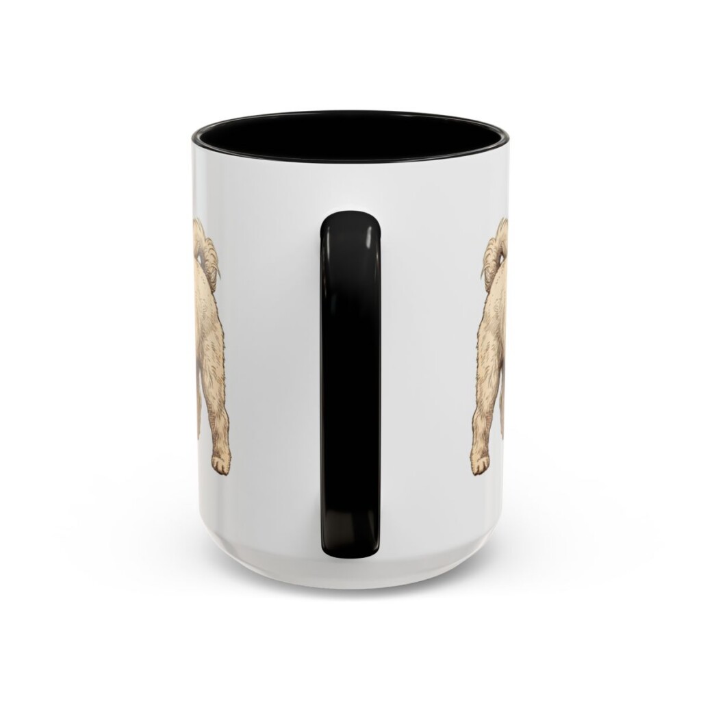 15oz Funny Bolognese Mug, Black, back view