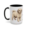 15oz Funny Bolognese Mug, Black, left side view