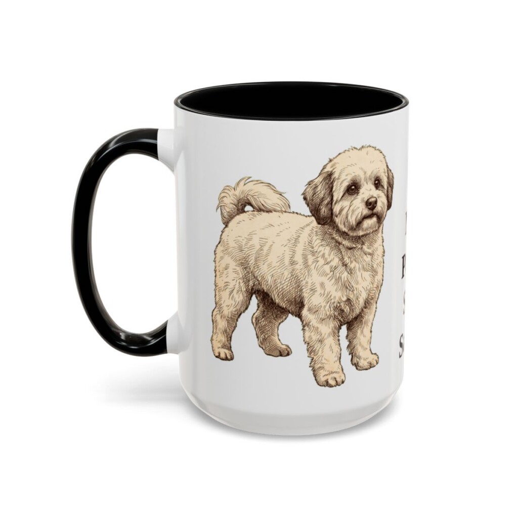 15oz Funny Bolognese Mug, Black, left side view