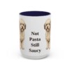 15oz Funny Bolognese Mug, Navy, front view