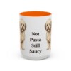 15oz Funny Bolognese Mug, Orange, front view