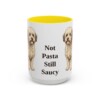 15oz Funny Bolognese Mug, Yellow, front view