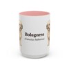 15oz Bolognese Latin Mug, Pink, front view