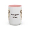 15oz-bolognese-mug-mom-pink 15oz Bolognese Dog Mom Mug, Pink, front view