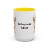 15oz-bolognese-mug-mom-yellow 15oz Bolognese Dog Mom Mug, Yellow, front view