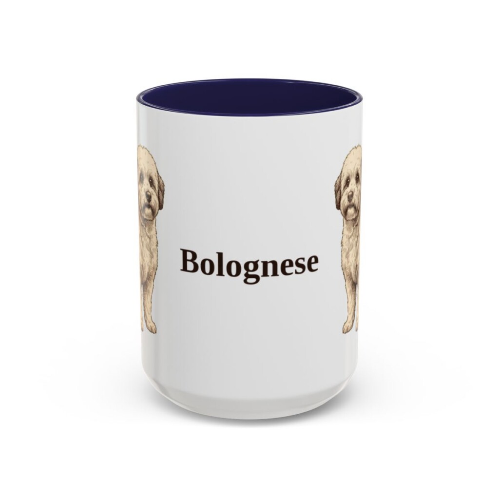 15oz Bolognese Mug, Navy, front view