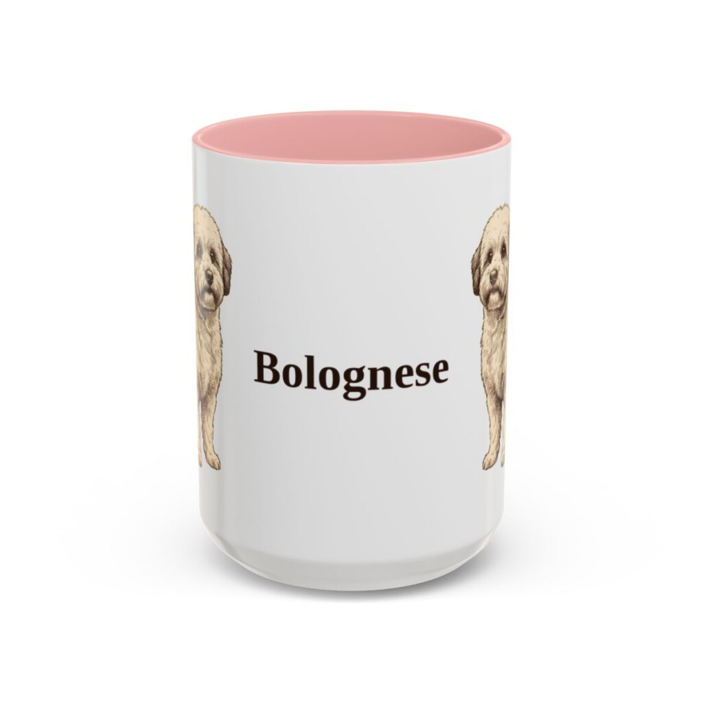 15oz Bolognese Mug, Pink, front view