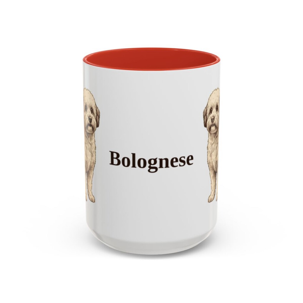15oz Bolognese Mug, Red, front view
