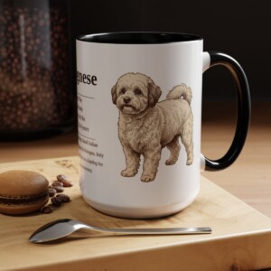 15oz Bolognese Mug, Black, lifestyle photo