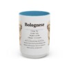 15oz Bolognese Mug, Light Blue, front view