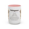15oz Bolognese Mug, Pink, front view
