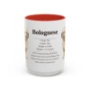 15oz Bolognese Mug, Red, front view