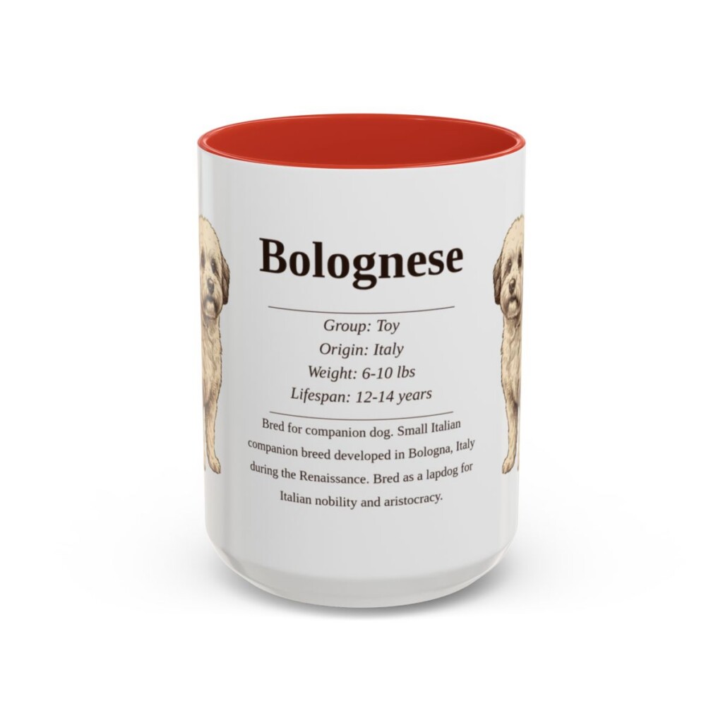 15oz Bolognese Mug, Red, front view
