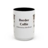 15oz-border-collie-mug-latin-black-front 15oz Border Collie Latin Mug, Black, front view