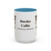 15oz-border-collie-mug-latin-light-blue 15oz Border Collie Latin Mug, Light Blue, front view