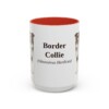15oz-border-collie-mug-latin-red 15oz Border Collie Latin Mug, Red, front view