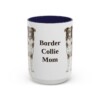 15oz-border-collie-mug-mom-navy 15oz Border Collie Dog Mom Mug, Navy, front view