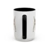 15oz Funny Border Terrier Mug, Black, back view