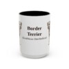 15oz border terrier mug, Black