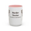 15oz border terrier mug, Pink