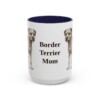 15oz border terrier mug, Navy