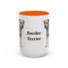 15oz Border Terrier Mug, Orange, front view