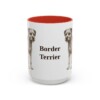 15oz Border Terrier Mug, Red, front view