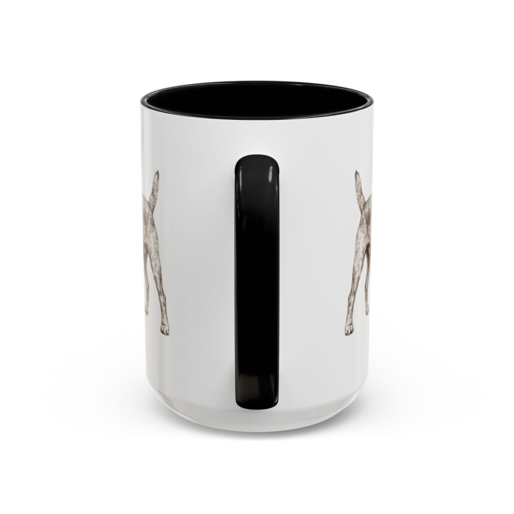 15oz border terrier mug, Black