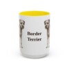 15oz Border Terrier Mug, Yellow, front view
