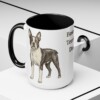 15oz Boston Terrier Dog Dad Mug, Black, lifestyle photo