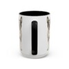 15oz Funny Boston Terrier Mug, Black, back view