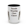 15oz Funny Boston Terrier Mug, Black, front view