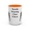 15oz Funny Boston Terrier Mug, Orange, front view