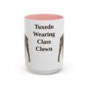 15oz Funny Boston Terrier Mug, Pink, front view
