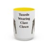 15oz Funny Boston Terrier Mug, Yellow, front view
