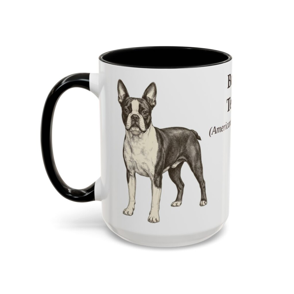 15oz-boston-terrier-mug-latin-black-left 15oz Boston Terrier Latin Mug, Black, left side view