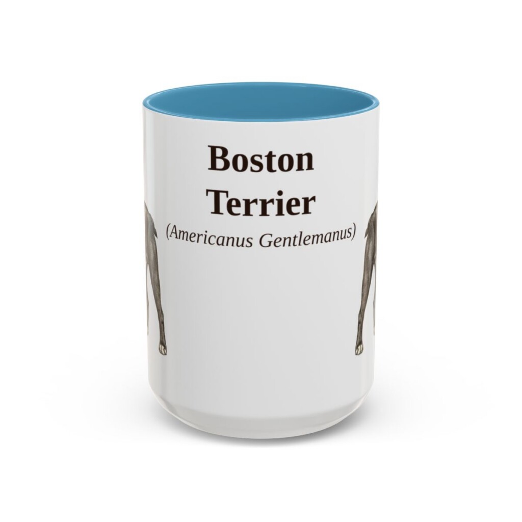 15oz-boston-terrier-mug-latin-light-blue 15oz Boston Terrier Latin Mug, Light Blue, front view