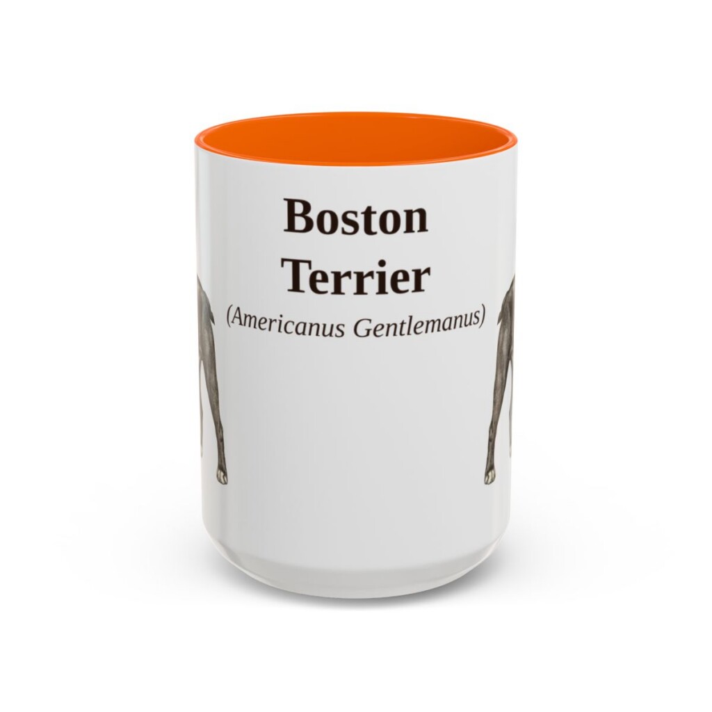 15oz-boston-terrier-mug-latin-orange 15oz Boston Terrier Latin Mug, Orange, front view