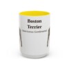 15oz-boston-terrier-mug-latin-yellow 15oz Boston Terrier Latin Mug, Yellow, front view