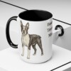 15oz boston terrier mug, Black