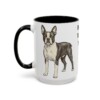 15oz boston terrier mug, Black