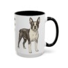 15oz boston terrier mug, Black