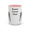 15oz boston terrier mug, Pink