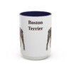15oz Boston Terrier Mug, Navy, front view