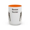 15oz Boston Terrier Mug, Orange, front view