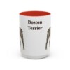 15oz Boston Terrier Mug, Red, front view