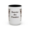 15oz Bouvier des Flandres Mug, Black, front view