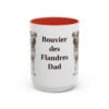 15oz-bouvier-des-flandres-mug-dad-red 15oz Bouvier des Flandres Dog Dad Mug, Red, front view