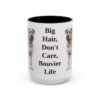 15oz Funny Bouvier des Flandres Mug, Black, front view